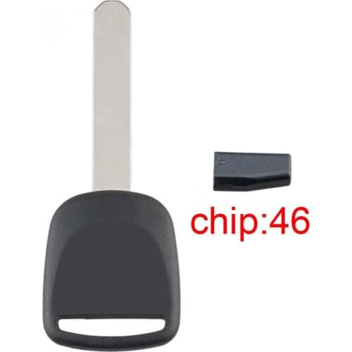 Uncut Blade Blank Car Key Replacement Ignition with ID46 Transponder Chip HO03-PT Fit for Honda Car Key