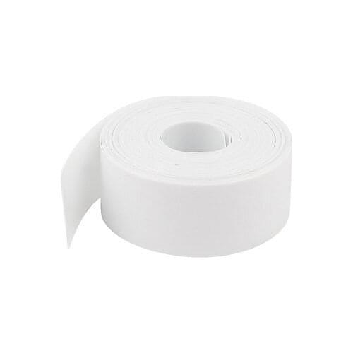33ft 10M Long 23mm 48% Ratio PVC Heat Shrinkable Tubing White for 1 x AA Battery