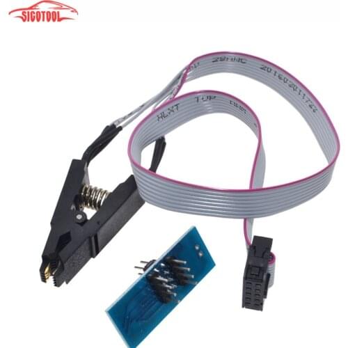 High quality SOIC8 SOP8 Test Clip For EEPROM 93CXX/25CXX/24CXX in-circuit programming on USB Programmer TL866CS TL866A