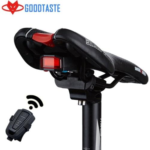 Bicycle Wireless Anti-theft Alarm Lock Bike Remote Control Rear Light Antusi Bell Cycling Safety Taillight Bicicletas Smart Lamp