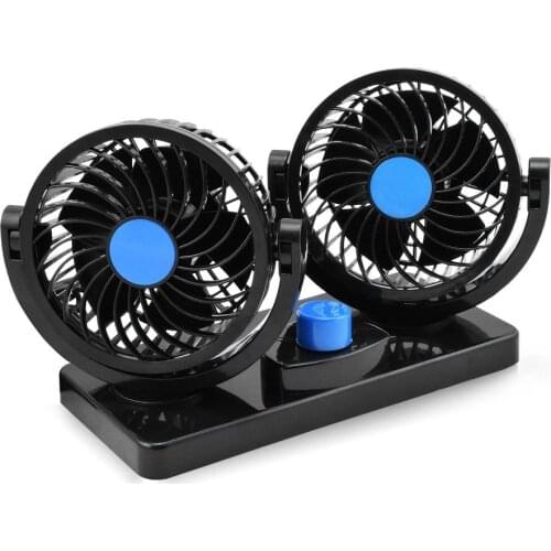 Air Circulator Fan 12V Electric Car Fan 2 Speed 360 Degree Rotatable Car Auto Cooling for SUV Boat Vehicles Car Air Conditioning