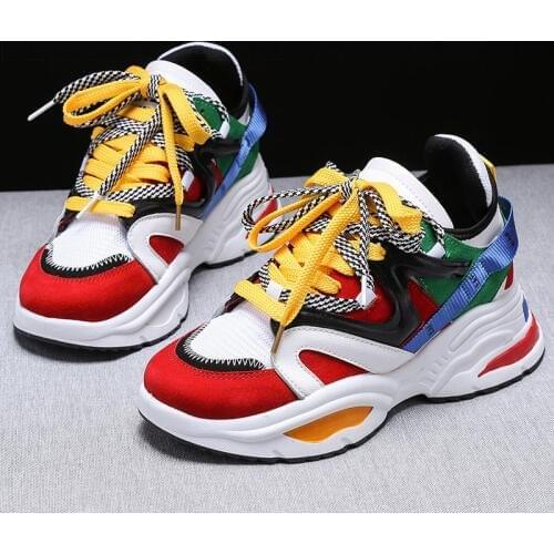 2020 Breathable Women Sneakers Fashion Running Badminton Women Vulcanize Shoes Female Casual Platform Sneakers Walking Shoes
