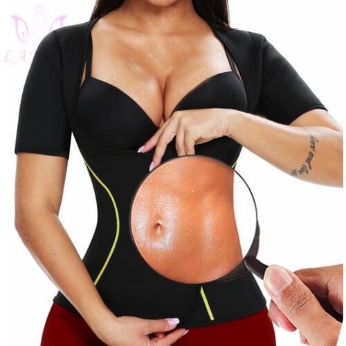 LANFEI Compression Slimming Vest Women Neoprene Body Shaper Yoga Shirt Weight Loss No Zipper Sport Tank Top Waist Trainer Corset