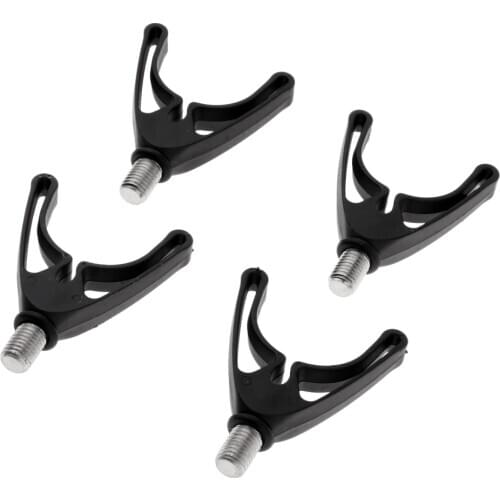 4pcs U-shape Fishing Rod Holder Butt Rests Rod Pod Gripper Universal Fit All