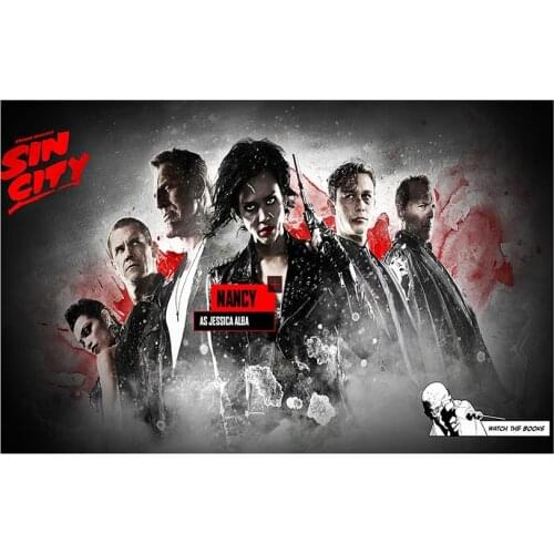 5d diy Diamond Painting Sin City Movie Poster Full drill Diamond Embroidery Crystal Diamond Mosaic Handcrafts Gifts WG2591