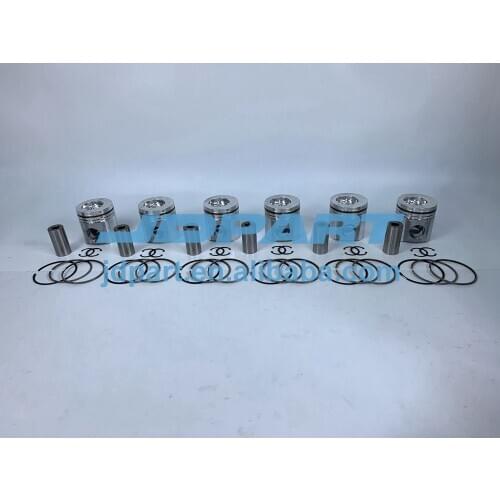 6CT Pistons With Cylinder Piston Ring Set For Cummins