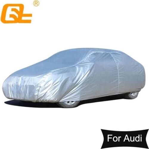 170T universal Full Car Covers Outdoor sun uv protection dust rain snow protective for audi a4 a6 a7 a8 Q5 Q7 SUV sedan