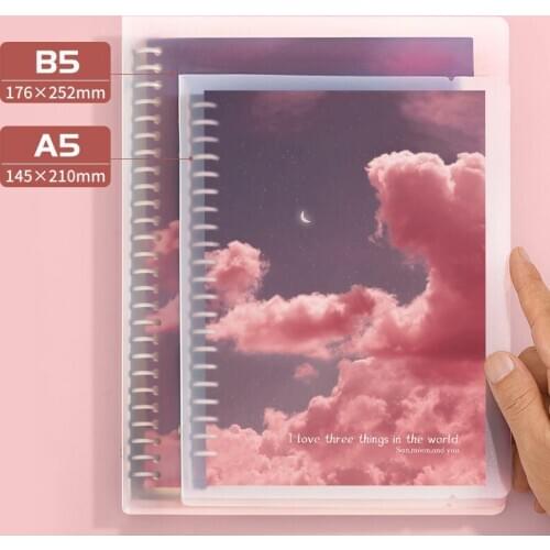 Loose Leaf Notepads Agenda Planner A5 Binder Lined Journal Notebook Thicken Budget Book Diary School Office Supplies Accessories