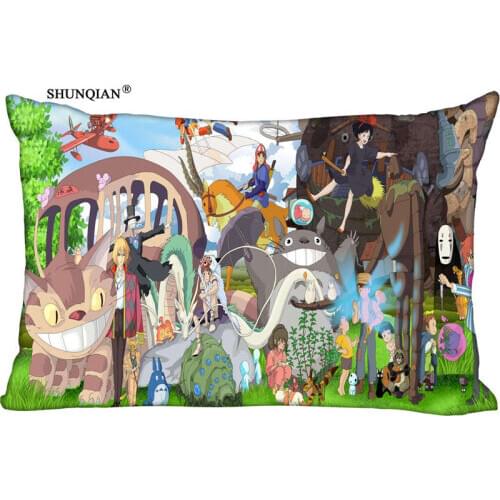 Castle in the Sky Rectangle Pillow Cover Size 45x35cm (one side) Print Custom Zipper Polyester Cotton Pillowcase