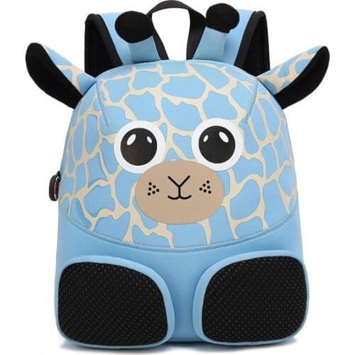 Children 3D Cute Animal Design Backpack anti-lost Toddler Kid waterproof School Bags Kindergarten Cartoon Comfortable Bag elk