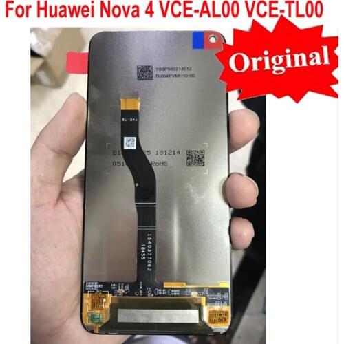 Original For Huawei Nova 4 Honor View 20 V20 VCE-AL00 VCE-TL00 LCD Screen Display Touch Panel Digitizer Assembly Glass Sensor