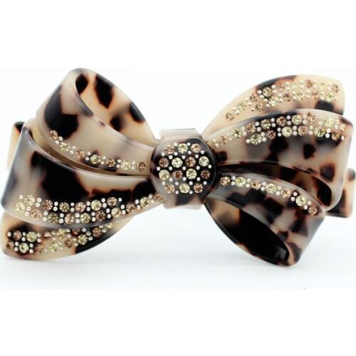 New Classic Hair Barrette Clip - Turtle Shell Hair Accessory for Women Lady Cellulose Acetate Fancy Hair Ornament for Hair Tiara