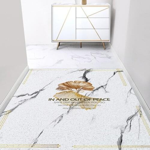 Nordic Design Home Hallway Door Mat Bedroom Bath Kitchen Living Room Carpet PVC Anti-slip Mat Custom Outdoor Entrance Door Mat