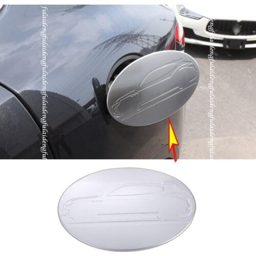 For Maserati Levante 2016-2020 ABS Chrome Oil Fuel Cap Gas Tank Cover decor Trim Car Styling Accessories