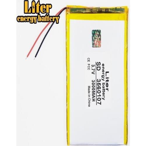 Tablet pc 3560107 35mm*60mm*107mm 3.7V 3000mah (polymer lithium ion battery) Li-ion battery used V703
