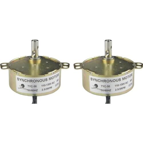 Incubator Equipment Fitting Turn The Eggs Motor 2PCS TYC-50 110V AC 2.5-3RPM CCW Geared Motor for Electric Fireplace