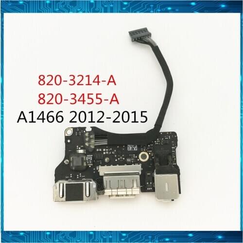 Original 820-3214-A 820-3455-A For Apple MacBook Air 13" A1466 I/O USB Power Audio Board DC Jack board 2012-2015 Fully Tested