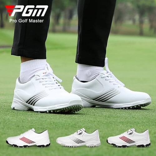 2020 New PGM Lady Super Anti-skid Spikes Fixed Nails Non-slip Shoes Waterproof Women Sports Sneakers Patented Microfiber Leather