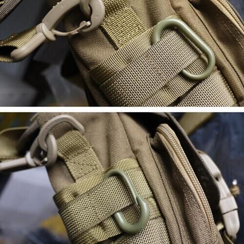 5Pcs/Lot Plastic Generic Outdoor Molle Tactical Backpack Multiuse Durable Quick Release D-Ring Carabiner Locking Buckle