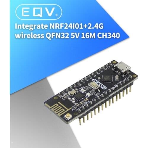 RF-Nano Nano V3.0 Micro USB Board ATmega328P QFN32 5V 16M CH340 Integrate NRF24l01+2.4G Wireless For Arduino
