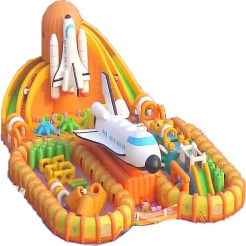 Popular big indoor playgrounds inflatable bounce house and slide combo