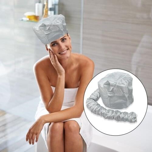 Hair Perm Portable Soft Hair Drying Cap Bonnet Hood Hat Blow Dryer Attachment Curlformers Dry Hair Cap for Home Hairdressing