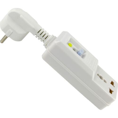 10A 240V EU Plug Leakage Protection Safety Socket Adaptor Home Circuit Breaker Cutout Power Trip Switch For EU Plug