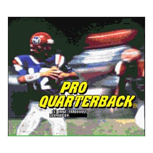 Pro Quarterback USA Version 16 bit Big Gray Game Card For NTSC Game Player