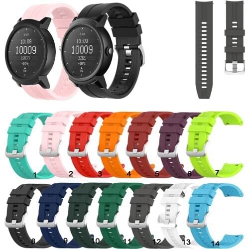 20mm Silicone Watch Band Strap For Ticwatch 2/Ticwatch E for Samsung Huami Garmin Replacement band strap