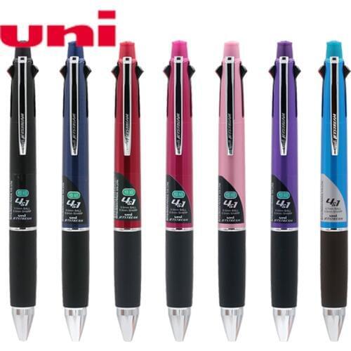One Piece Uni MSXE5-1000-05 Jetstream 4&1 4 Color 0.5 mm Ballpoint Multi Pen(Black, Blue, Red, Green) + Pencil 2019