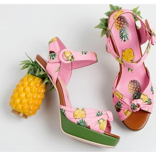 MEZEREON Sandals Women‘s Shoes 12 CM High Heel Pumps Bohemia Sandals Summer Buckle Strap Platform Sandals Sandalia Feminina