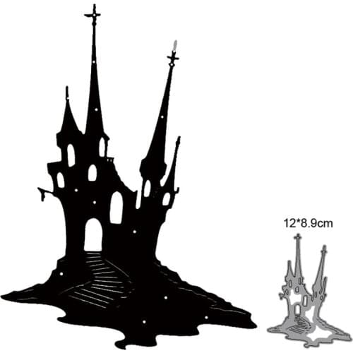 Craft dies Metal Cutting Dies Cut Mold Halloween dies Castle Decoration Scrapbook Paper Craft Knife Mould Blade Punch Stencils