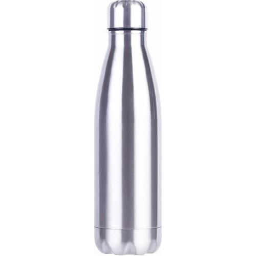Stainless Cola Motion Sport Water Bottle Rugged Water Cup Monolayer No Heat Preservation Metal Color Cola Drink Bottle Drinkware
