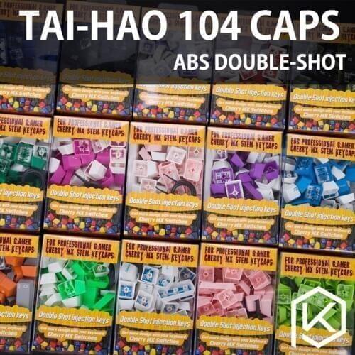 Taihao abs double shot keycaps for diy gaming mechanical keyboard color of Germany purple pink white blue green yellow Argentina