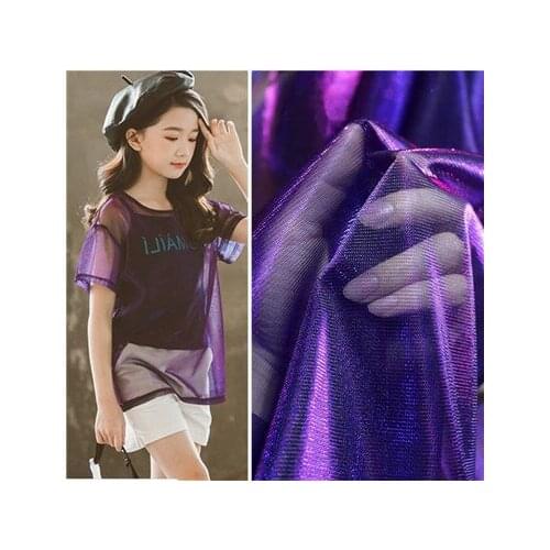 Thick slide 1388 dress fabric sunscreen gradient mesh gold silver bright silk screen silver stage Sequin