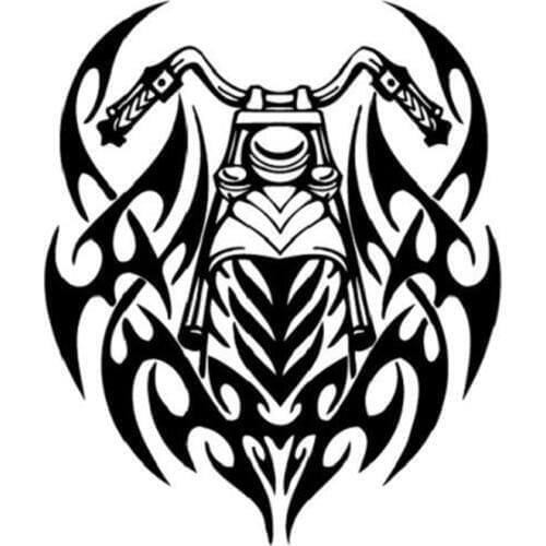 Motorcycle With Flames Vinyl Decal Window Sticker Trending Funny Car Window Bumper Novelty JDM Drift Vinyl Decal Sticker