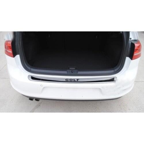 Stainless Steel Rear Bumper Protector Guard Plate Trim Fit For VW Golf 6 Mk6 GTI 2009-2012