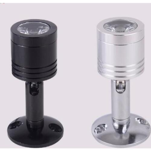 1W DC12V LED Spotlight Mini led spot light ceiling Down lighting Adjustable angle Warm White/pure white Cabinet Lamp bulb