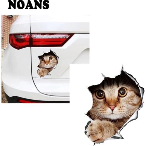 3D For Lexus Honda Civic Opel astra h j Mazda 3 6 Kia Rio Ceed Volvo Car Sticker stereo funny personality kitten decal
