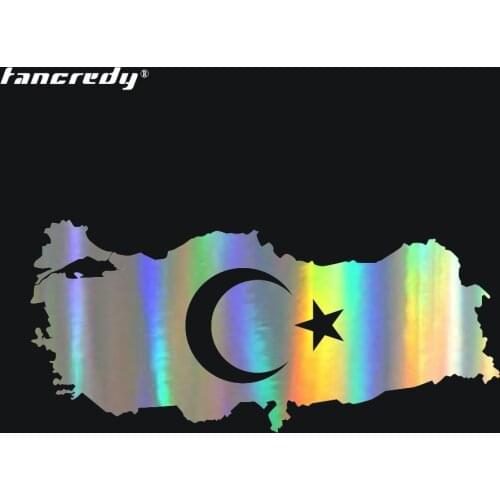 3D Stickers Turkey Map Country Flag Car Stickers 18.2*8.3cm car Decals Car Body Home wall Window Stickers Car Styling