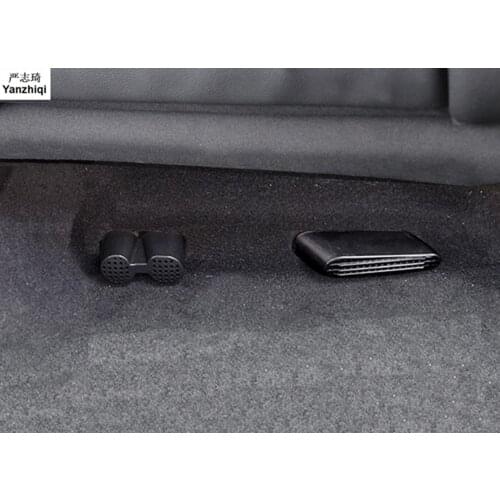 4pcs/lot ABS Under Seat Floor Rear Air Condition Duct Outlet Vent Grill Cover For Volkswagen VW Tiguan MK1 Passat CC 2007-2016