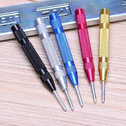 5 Inch Automatic Punching Woodworking Tools Drill Bit Electric Tools Metal Drills Center Pin Punch Spring Loaded Dent Marker