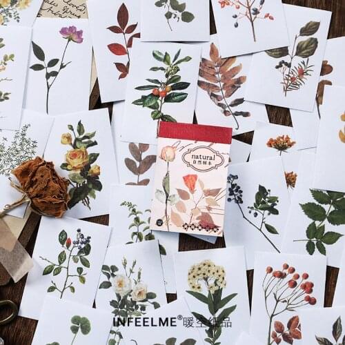 50 Pcs Stickers Set Vintage Letters Plant Flower Space Planet Journal Stickers For Planner Diy Crafts Embelishment Diary