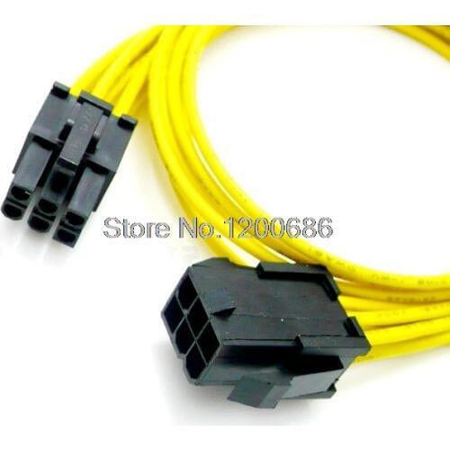 5557 4.2MM 6-Pin PCIE Power Extension Cable for GPU Video Card PCI-Express PCI-E 40CM