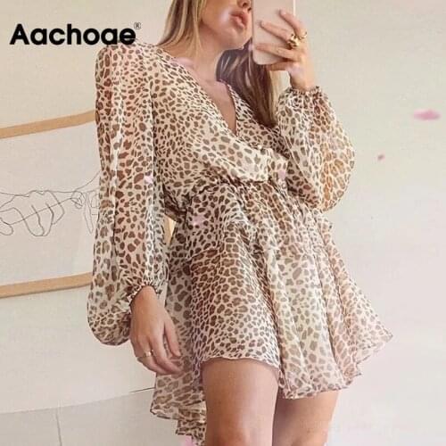 Aachoae Summer Chiffon Dresses