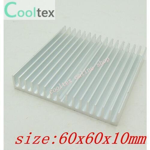 40pcs 60x60x10mm Aluminum HeatSink for Chip CPU GPU VGA RAM LED IC heat sink radiator COOLER cooling