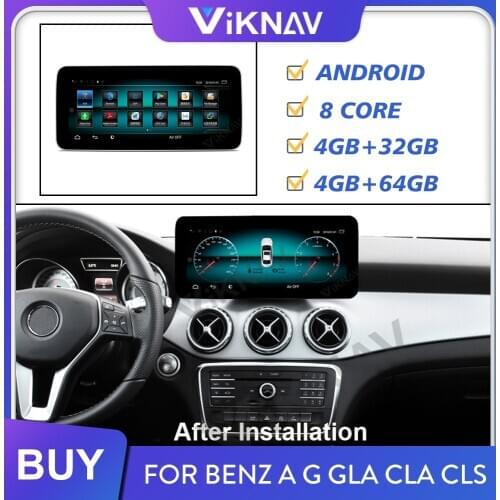 Car radio multimedia player for-Benz A-W176 G-W460 GLA-X156 CLA-C117 CLS-C18 2015+ GPS navigation head unit 10.25 inch