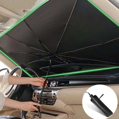 Car Windshield Sun Shade Umbrella Foldable Car Parasol for Front Window Sun Visor UV Reflector for most cars sedan truck van