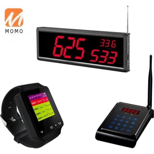 Wireless kitchen call waiter servent calling system with waterproof watch receiver restaurant equipment