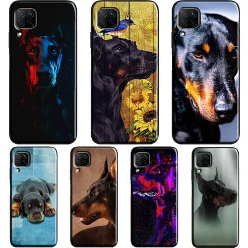 Doberman Dog Case For Huawei P20 Lite P40 P30 Pro Nova 5T P Smart Z 2019 2021 Honor 10 Lite 9X 8X Cover